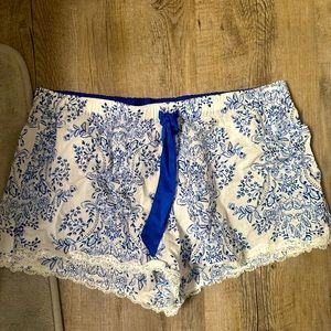 Victorias Secret blue sleep shorts
